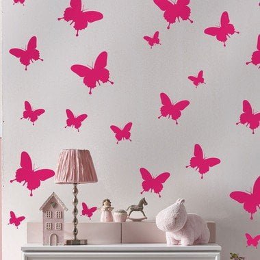 adesivo-de-parede-borboletas-rosa