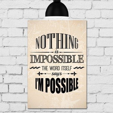 placa-decorativa-mdf-frase-nothing-is-impossible