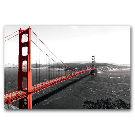 Placa Decorativa Golden Gate