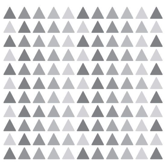 Adesivo de Parede Triângulos Tons de Cinza 121un