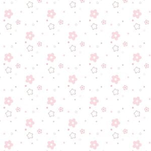Papel de Parede Floral Rosa Infantil Adesivo