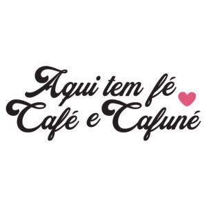 Adesivo Parede Quarto Fé, Café e Cafuné