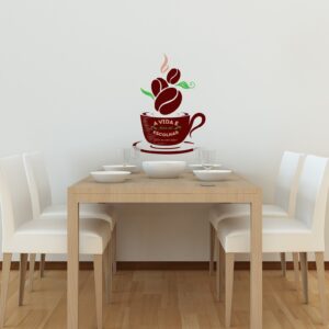 Adesivo de Parede Cozinha Café Escolhas Pequeno 36x50cm