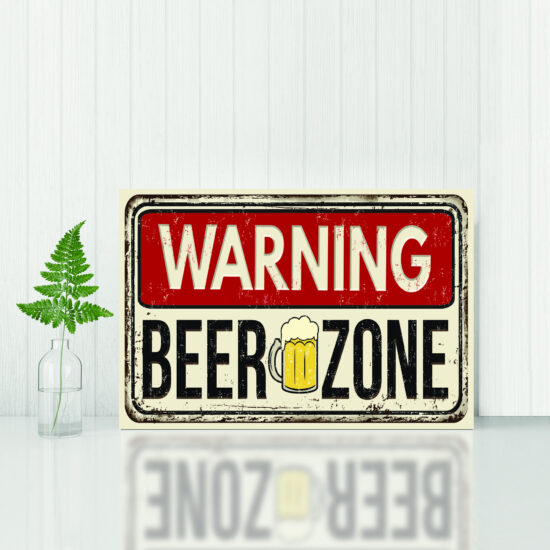 Placa Decorativa MDF Cerveja Beer Zone