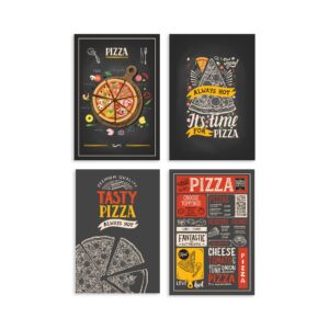 Placas Decorativas MDF Pizzas Diversas