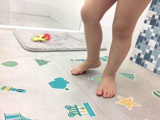 Adesivo Piso de Banheiro Antiderrapante Circo Infantil
