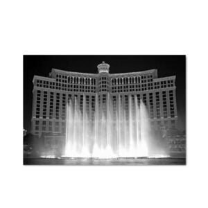 Placa Decorativa MDF Foto Bellagio Las Vegas 30x40