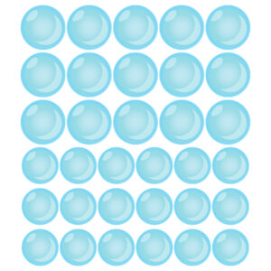 Adesivo Decorativo Vidro Box de Banheiro Bolhas Azuis