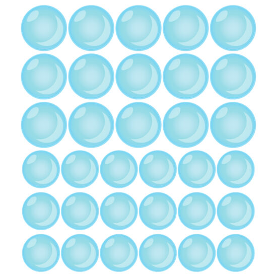 Adesivo Decorativo Vidro Box de Banheiro Bolhas Azuis