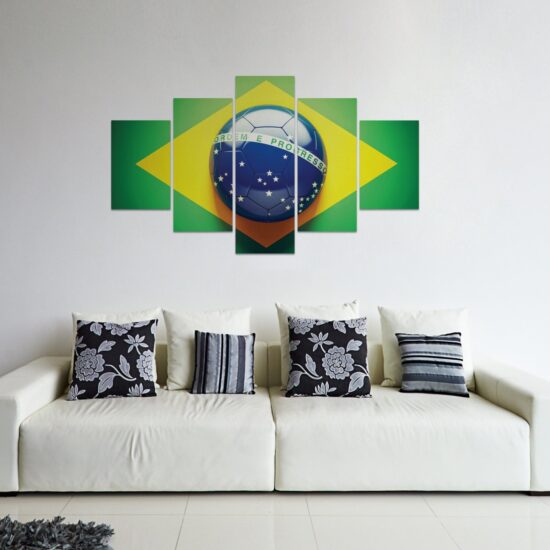 Placas Decorativas em MDF Bandeira do Brasil