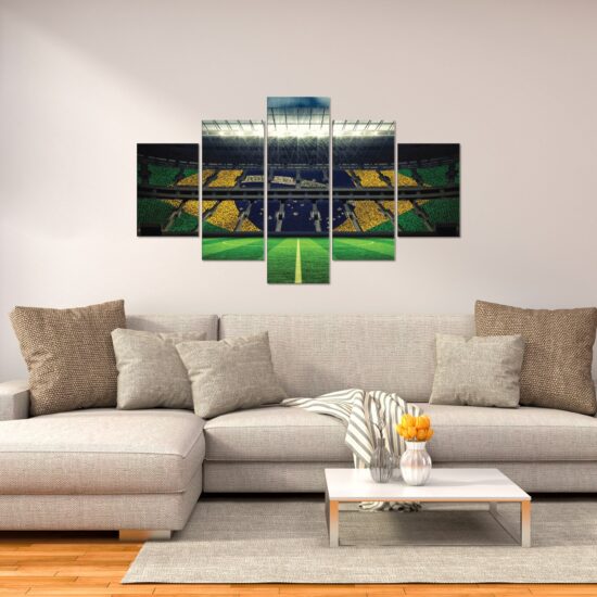 Placas Decorativas em MDF Bandeira do Brasil no Estádio