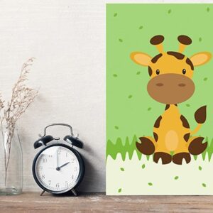 Placa Decorativa Infantil Safari Girafa MDF
