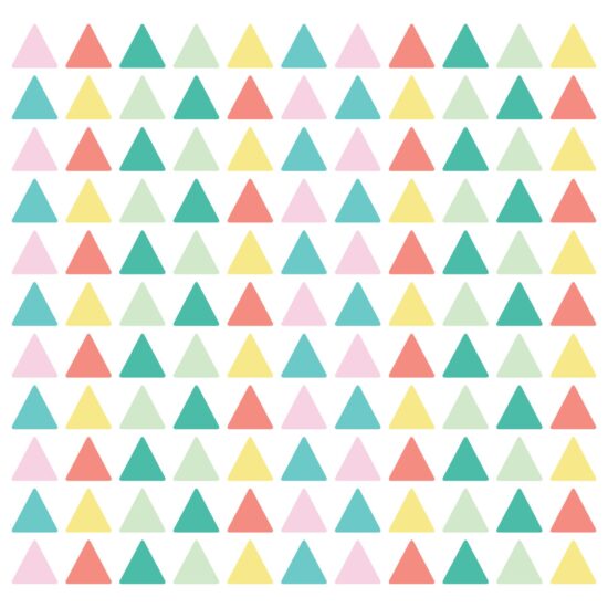 Adesivo de Parede Triangulos Coloridos 121un