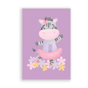 Placa Decorativa MDF Bailarina Zebra