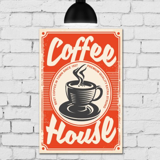 Placa decorativa Café Coffee House
