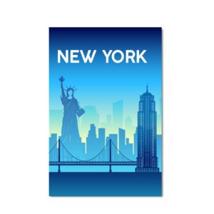 Placas, decorativas, Quarto, Quadro, MDF, Coloridas,Cidades, Viagem, Viajar, Nova York, New York