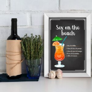 Quadro Bebida Sex on the Beach