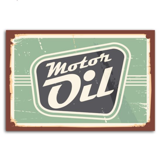 Placa Decorativa Vintage Carros Posto Oil