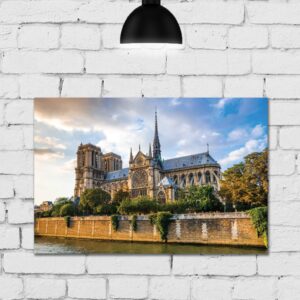 Placa Decorativa Paris Viagem Notre Dame