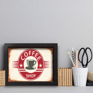 Quadro Vintage Café Coffee Shop