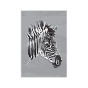 Placa Decorativa MDF Safari Zebra 20x30cm