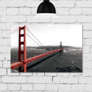 Placa Decorativa MDF Foto Golden Gate