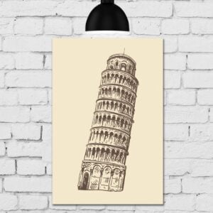 Placa Decorativa MDF Torre de Pisa Itália